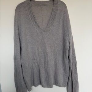 The Frankie Shop V-Neck Gray Sweater